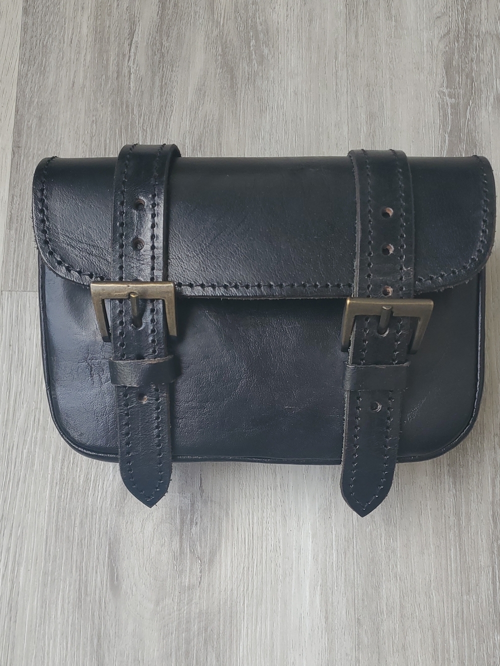 **FREE ADD-ON - Black Leather Upper Dual Buckle Belt Case - Fantasy Accessory